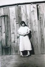 Jessie Davis Montgomery ,1925, Eastland, Texas. Clowning around.